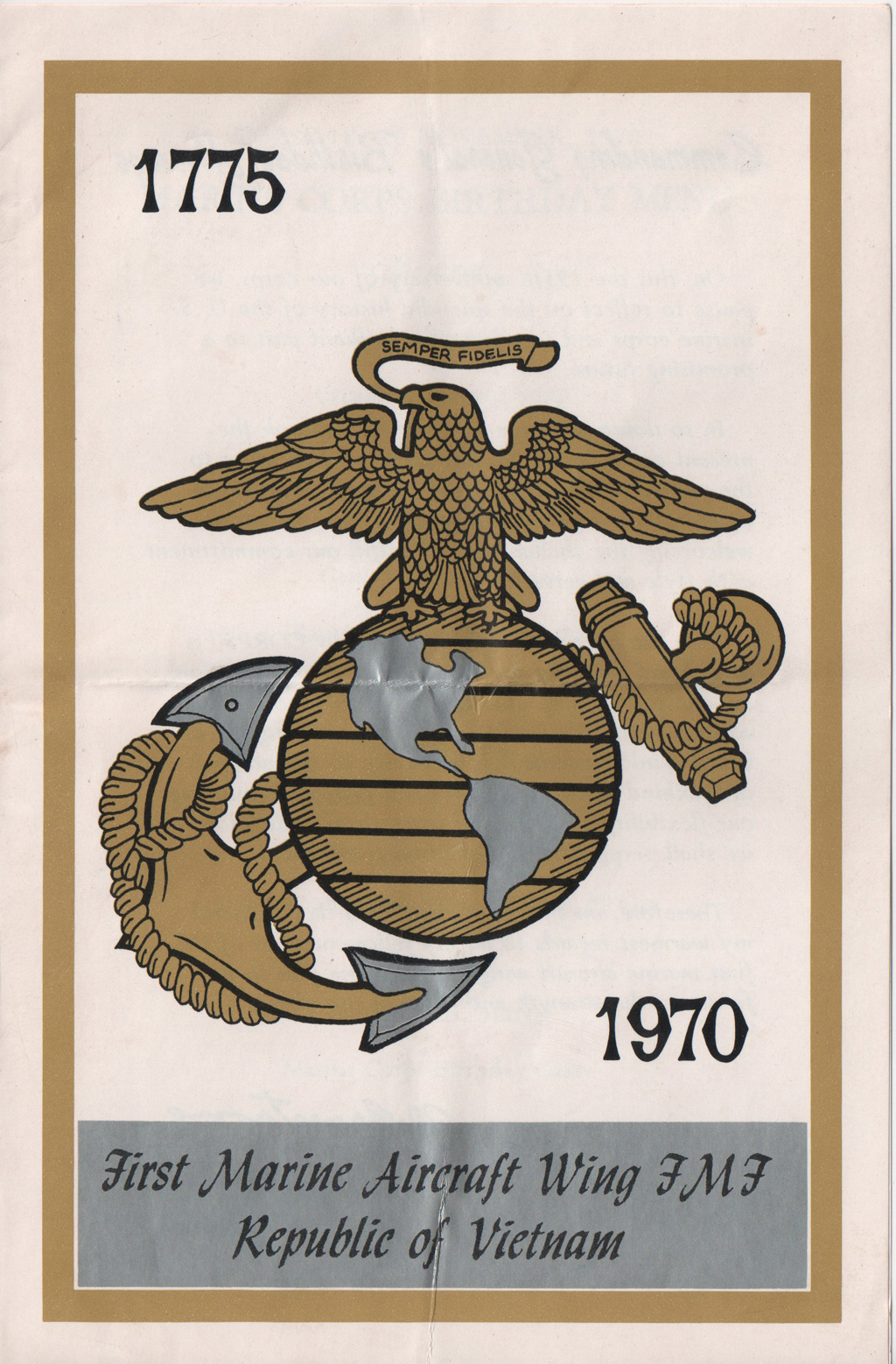 USMC Birthday Dinner Menu – 1970
