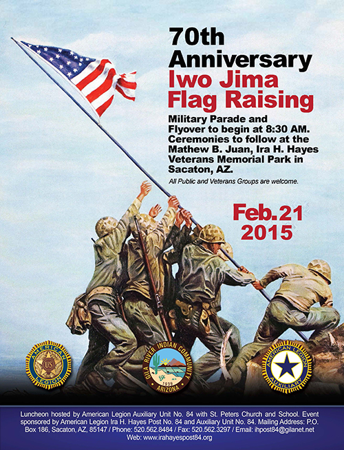 70th Anniversary Iwo Jima Flag Raising Parade