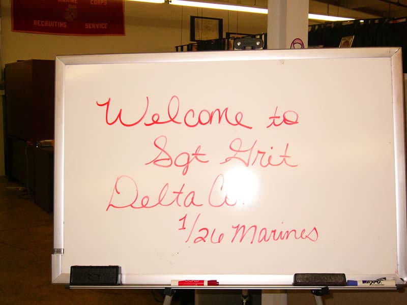 Sgt Grit Welcomes Delta Co. 1st Bn 26th Marines!
