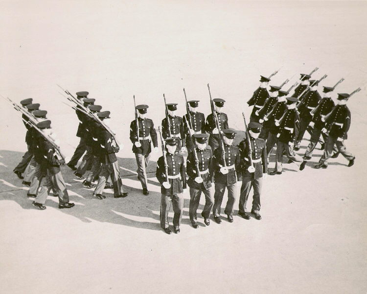 Blue Cover used in 1957 by Silent Drill Team