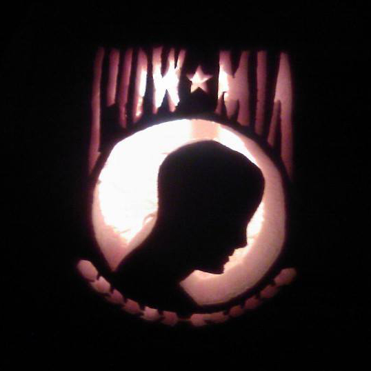 POW MIA Pumpkin Carving