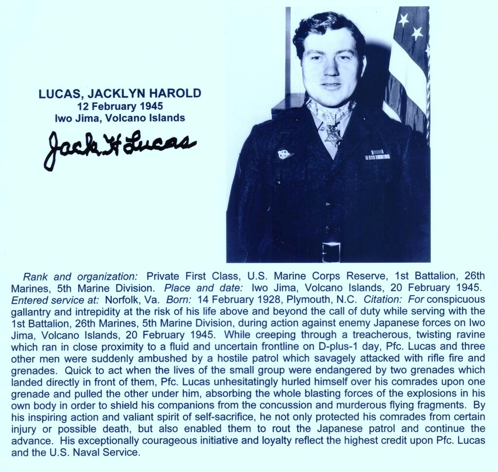 Jack Lucas, MOH