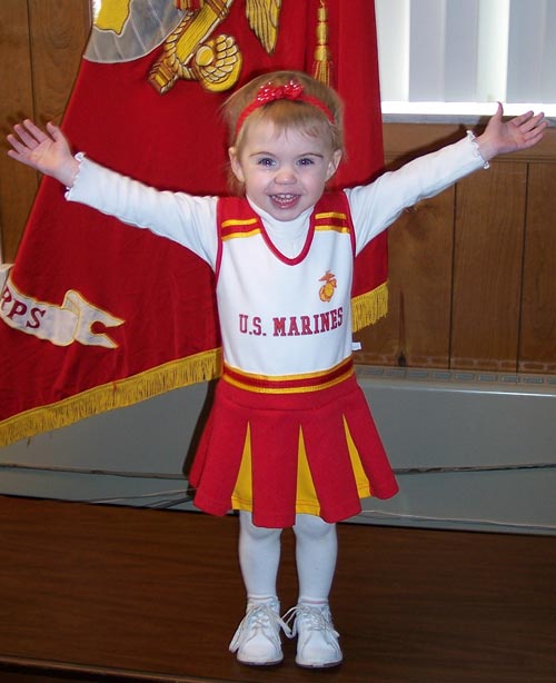 USMC cheerleading outfit