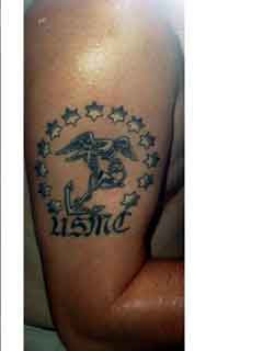 Original USMC Insignia Tattoo