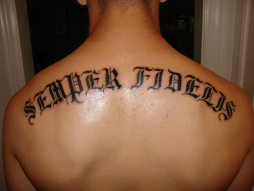 My Marine Corps Tattoo