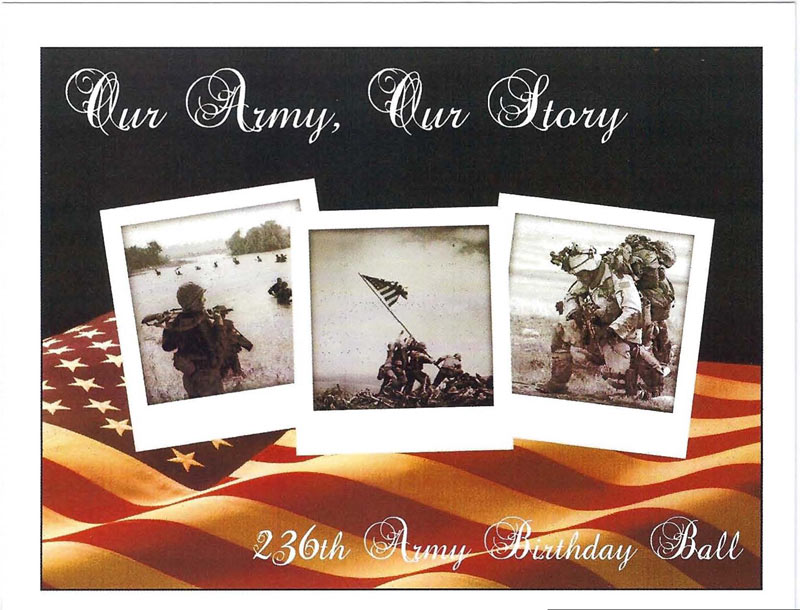 Army Birthday Ball Invite