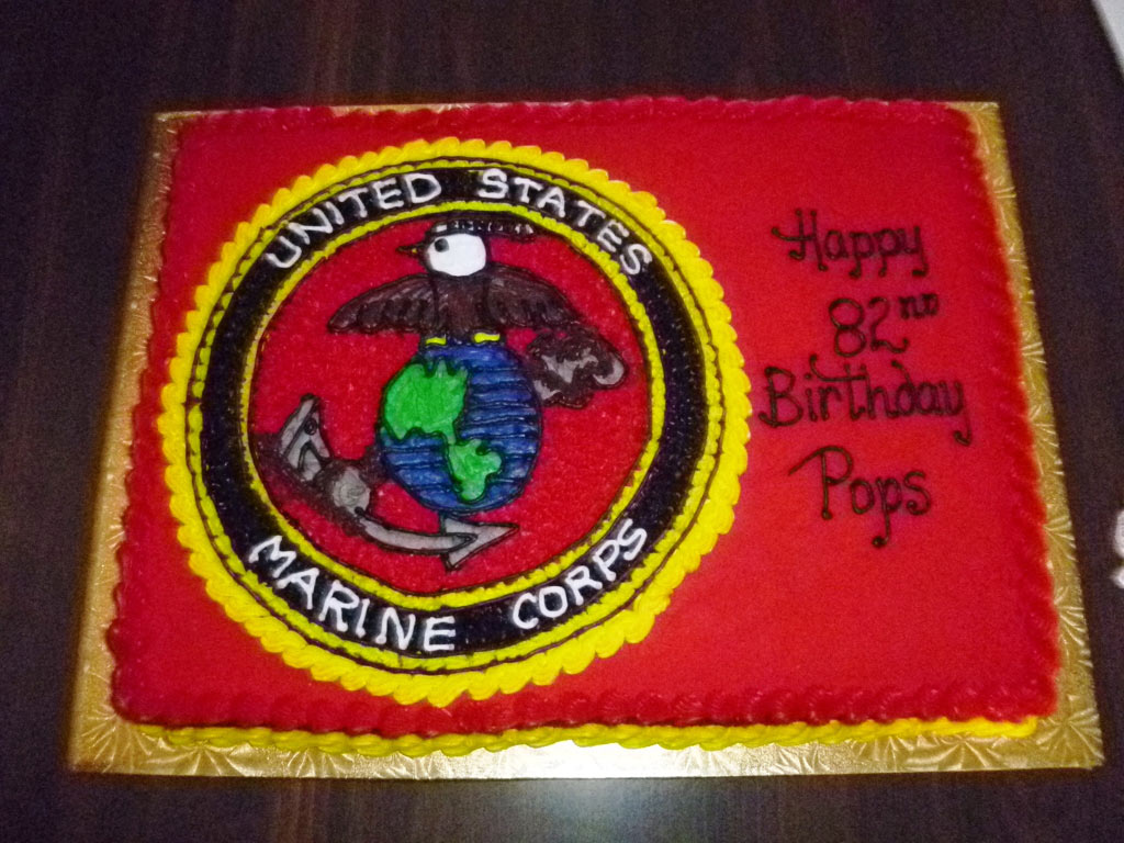 My 82, USMC Birthday Cake