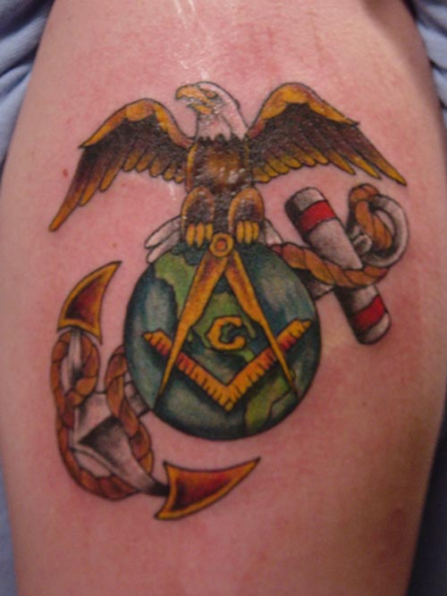 Marine Mason Tattoo