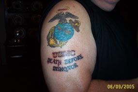 Eagle Globe and Anchor Tat – 36 years later