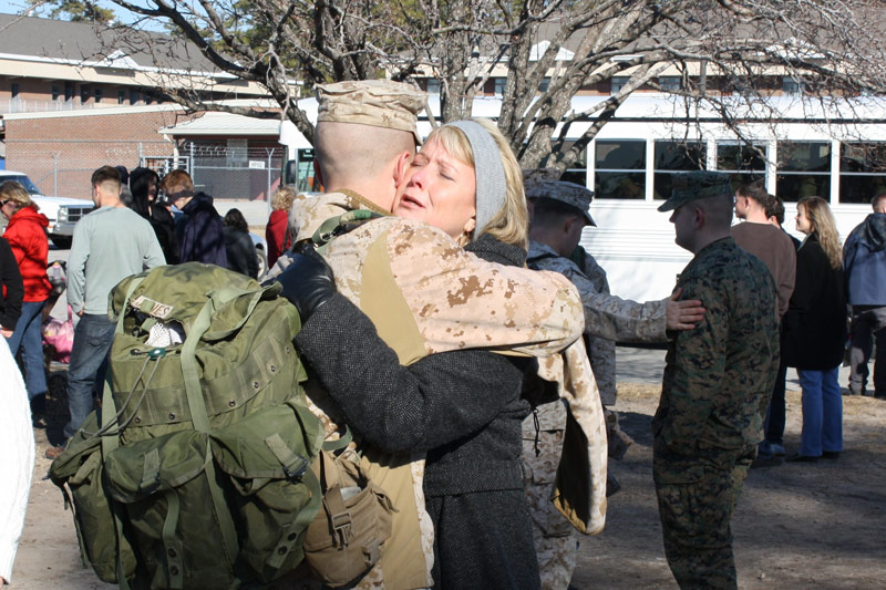 My son and I on the day he deployed to Afghanistan