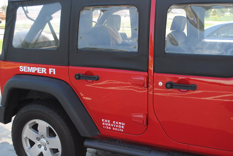 Marine Corps Jeep dropped by Sgt Grit
