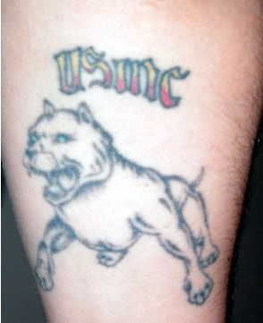 USMC Devil Dog Tattoo