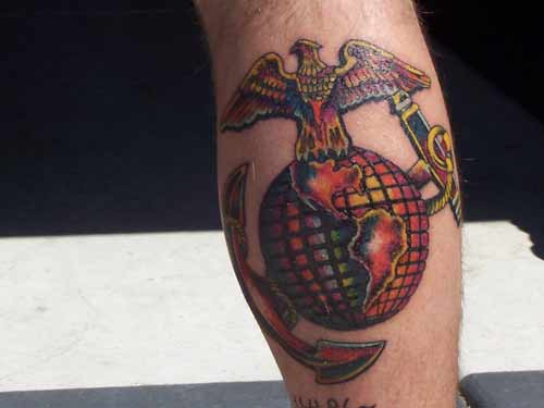 Multi Color EGA Tattoo
