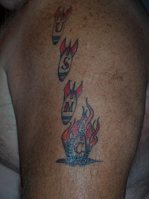 USMC Bomb Tattoo