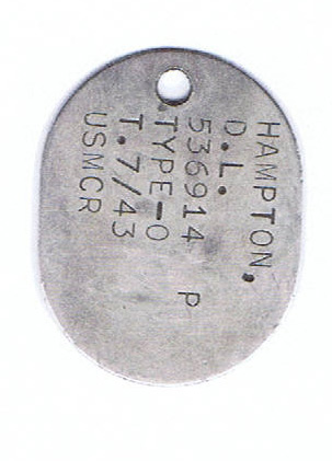 D.L. Hampton World War II Dog Tags