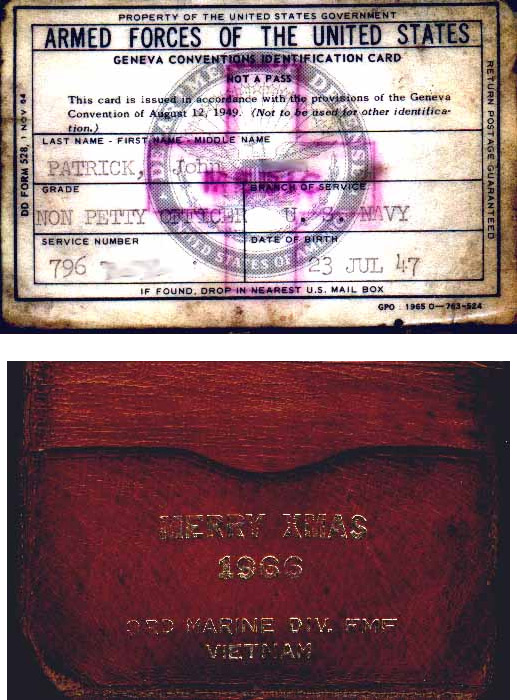 Marine Issued Cards