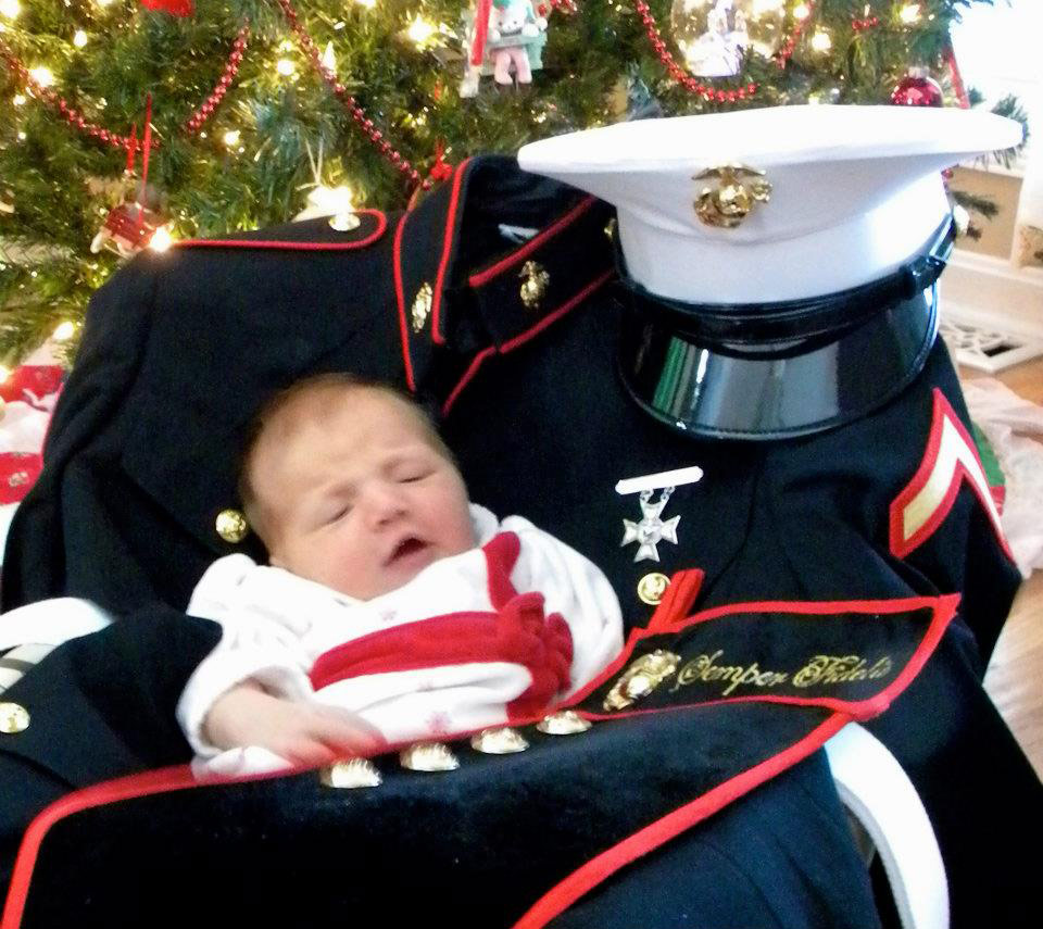 Baby in Dress Blues