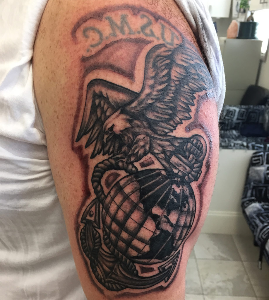 Fresh Ink Eagle, Globe, and Anchor