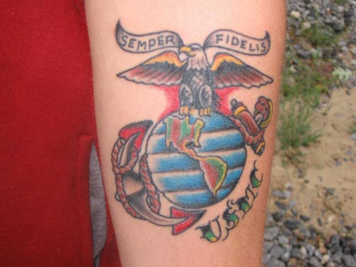 Colored Emblem Tattoo