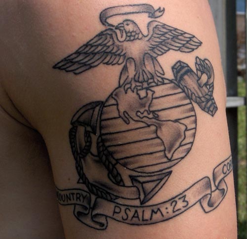 Psalm: 23 Emblem Tattoo