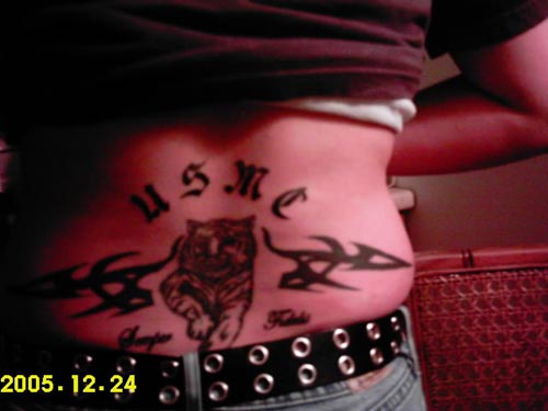 USMC Tiger Tattoo