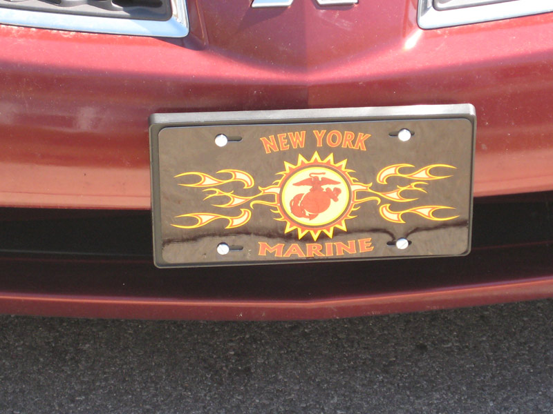My " New York Marine" automobile plate