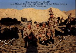 In support of Operation Desert Shield/Storm