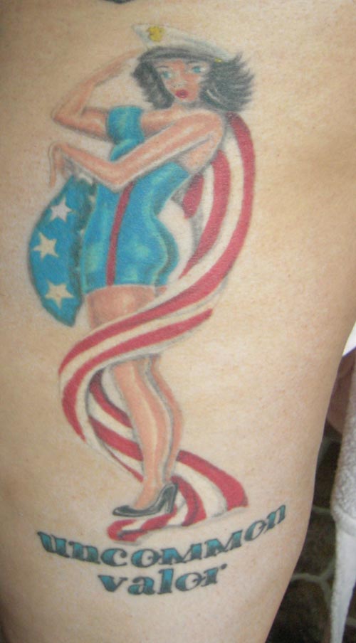 Proud USMC Wife Tattoo