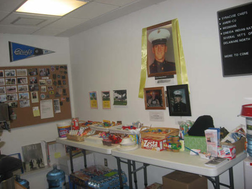 The Gregory J. Harris Military Courtesy Room at Syracuse’s Hancock Airport