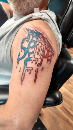 My SEMPER FI Shoulder Tattoo