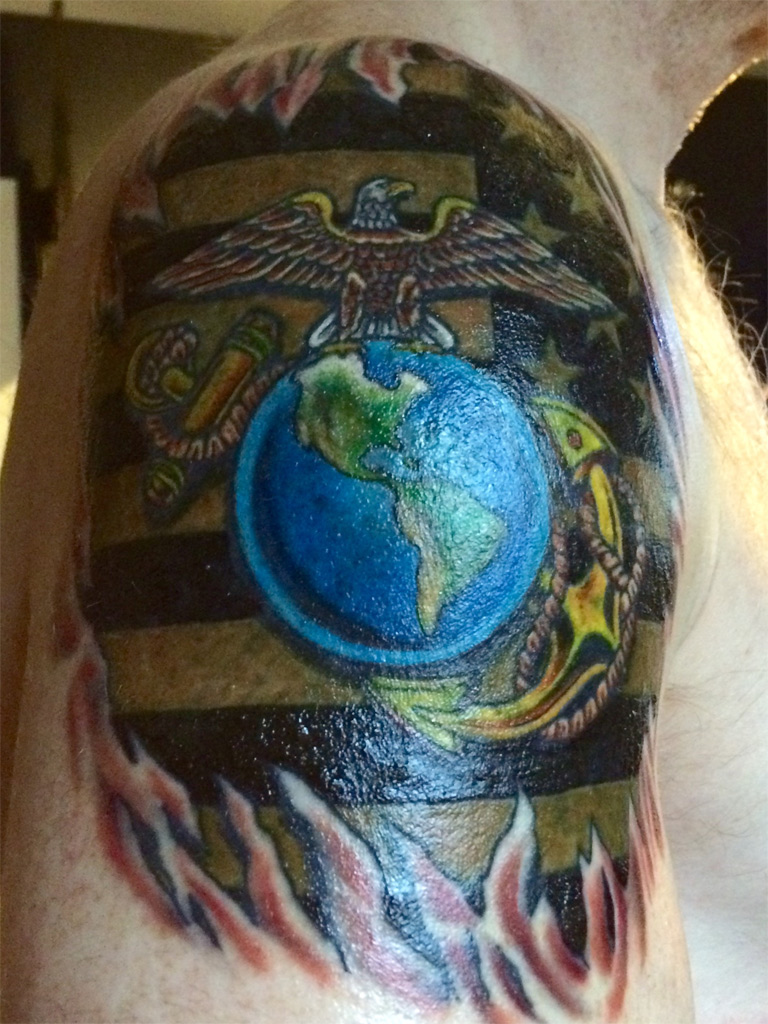 Cover Up-Inboard On Right Shoulder