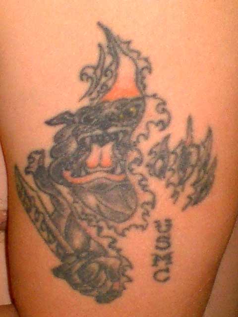 USMC Bulldog Tattoo