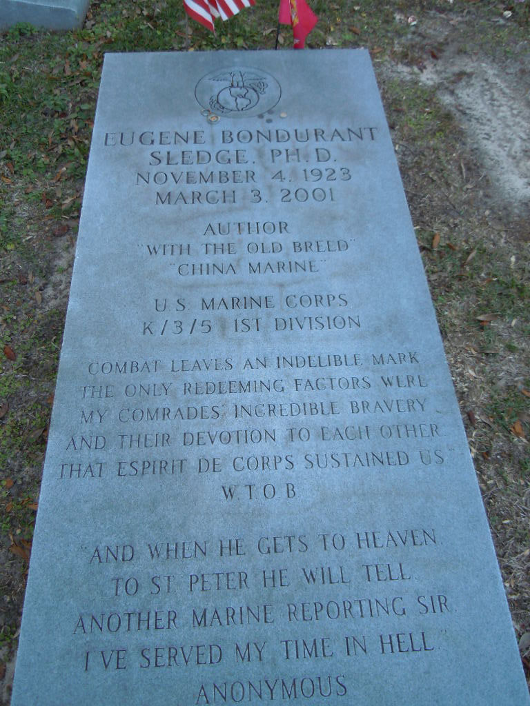 E B Sledge Grave