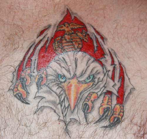 Eagle and EGA Tattoo