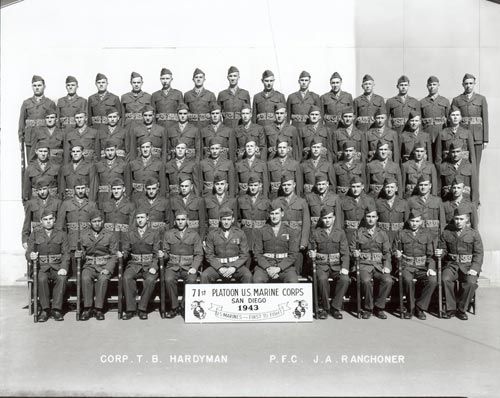 71st PLT MCRD SD 1943