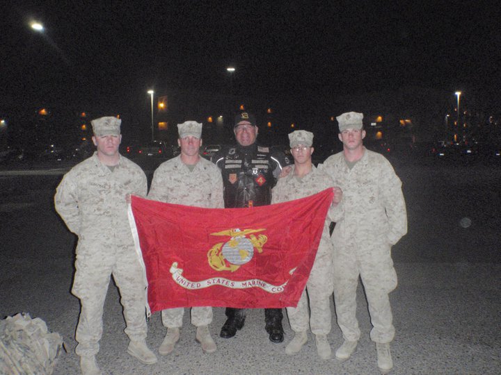 The Sgt Grit USMC Flag which traveled to Helmaud Province and back