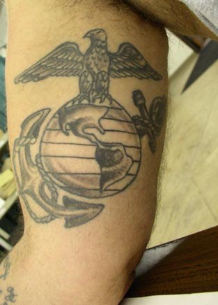 Eagle Globe and Anchor Tattoo
