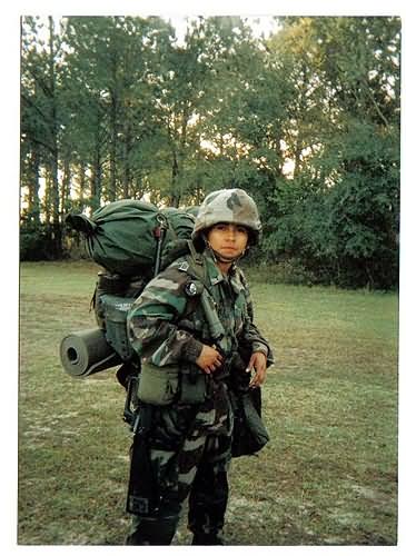 Woman Marine at PI