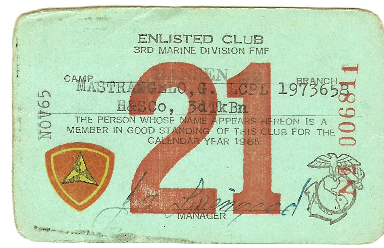 21 Club Card and Geneva Convention Card