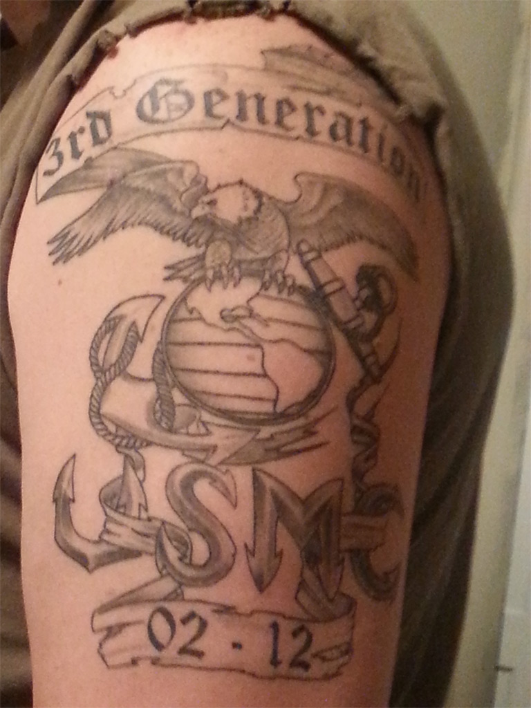 3rd Generation Marine Corps Tattoo