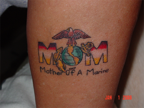 Marine Mom Tattoo