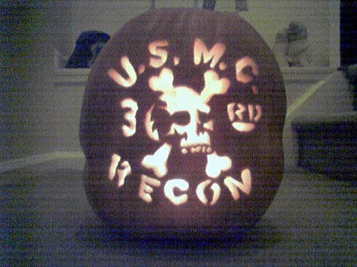 USMC Recon Pumpkin Carving