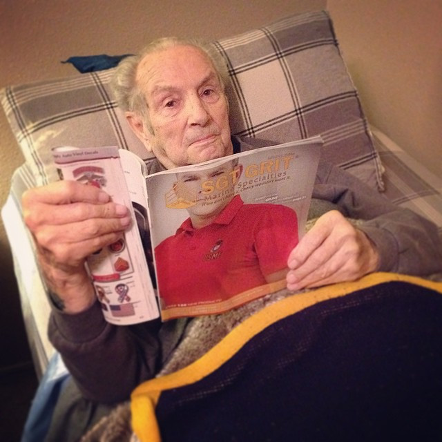 Reading His Favorite Catalog