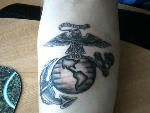 Eagle Glove and Anchor Tattoo