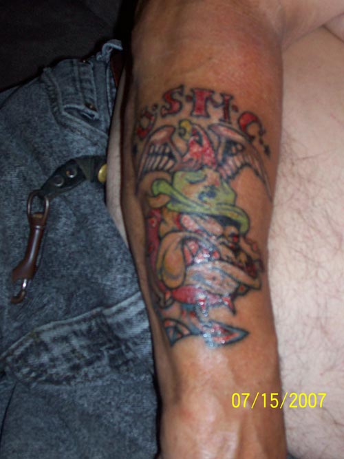 USMC Bulldog Tattoo (Alternate Coloring)