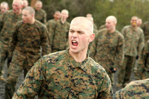 My husband in boot camp