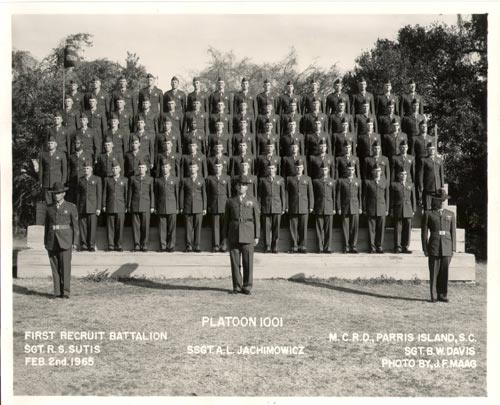 MCRD PI Platoon 1001 Graduation February 1965