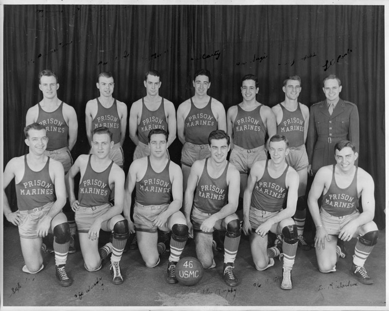 1946 Marine Basketball Team Portland Navy Yard