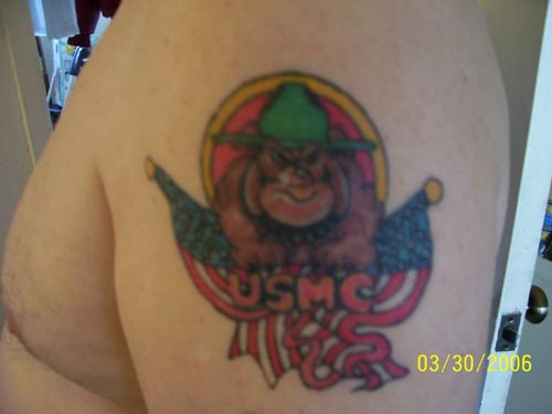 USMC Bulldog Tattoos
