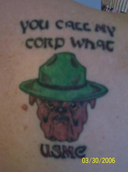 USMC Bulldog Tattoos